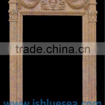 natural stone carved interior decorative door frame