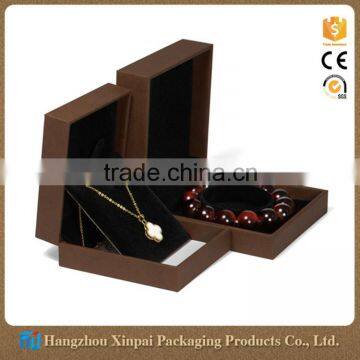 Custom Brown New Design Plastic Necklace Jewelry Box