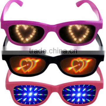 Newest hot selling custom logo colorful paper or plastic 3d concert glasses
