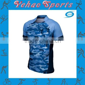 sublimated camo rugby jersey with oem service