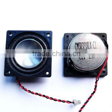 32mm 8ohm 2w square speaker with ceiling mount