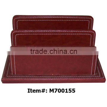 Cheap Portable Table Desktop Leather Credit Business Card Holder