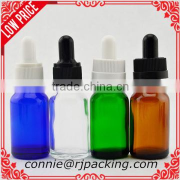 10ml/15ml/20ml/30ml/50ml/100 ml blue glass dropper bottle for perfume