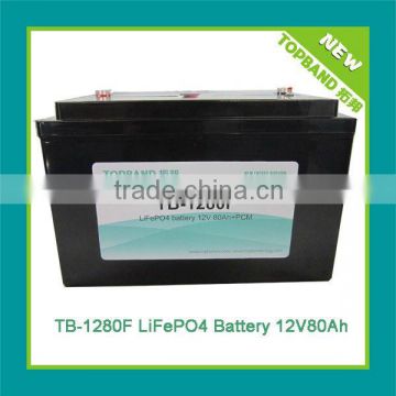 High Capacity 12V Rechargeable Battery 80Ah