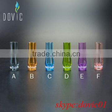 Six colors drip tips in glass material
