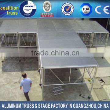 aluminum frame height adjustable portable stage platform