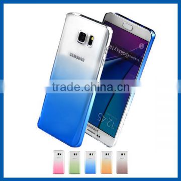 C&T Gradient Colorful Clear Slim TPU Case Flexible Soft Bumper Protective Shell for Samsung Galaxy S7
