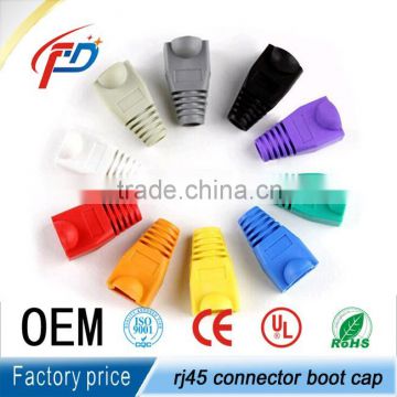 colorful cat5e cat6 rj45 plug cap/ rj45 connector boots/ modular plug boot