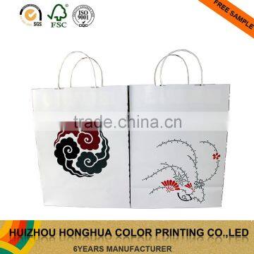Luxury wholesale matt lamination shopping paper gift bags with handles