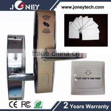 13.56mhz RF hotel door lock system with hotel card, gain power switch, free software