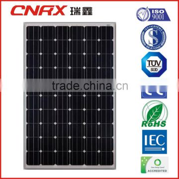 Factory Price High Efficiency 250W Mono Solar Panels with ISO9001/14001 TUV IEC
