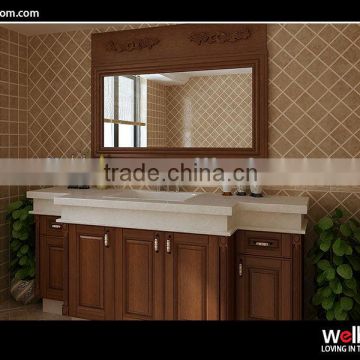 Welbom Modern design bathroom cabinet bathroom vanity with quartz top