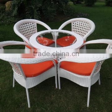 wicker rattan coffee table and chair/ patio tea set/ bistro set