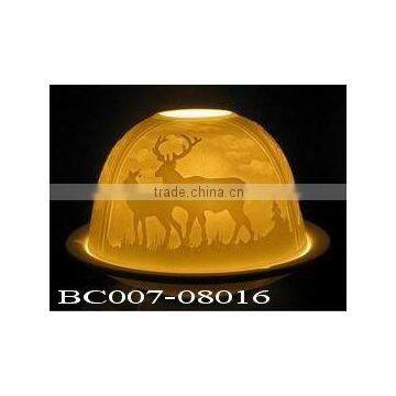 Porcelain tealight candle holder - Dome shape-BC007-08016