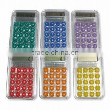 novelty promotional item gift calculators transparent big button 8-digits electronic calculator for school