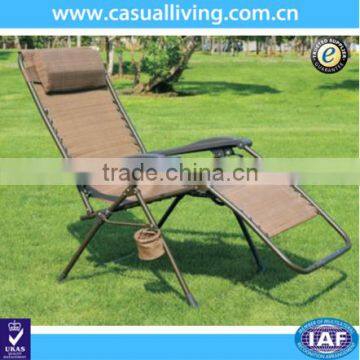 Outdoor Patio Folding Recliner Zero Gravity Lounge Chairs