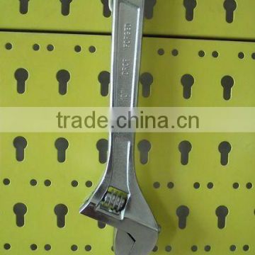 Retrofit type chrome plated adjustable wrench 6"-24"
