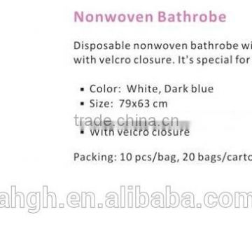 Disposable Novwoven Bathrobe for SPA and Beauty