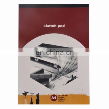 150gsm 25 sheets tape bound coloured cover A4 Sketch pad Sketchbook Side Bound Spiral Premium Sketch Book
