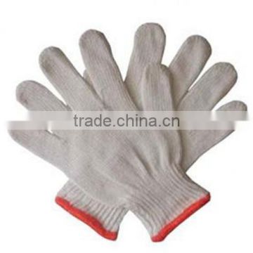 10g interlock cotton liner natural white glove