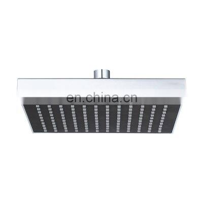 Black Big Face Large Square Overhead Rain Shower head for Rainfall Experience