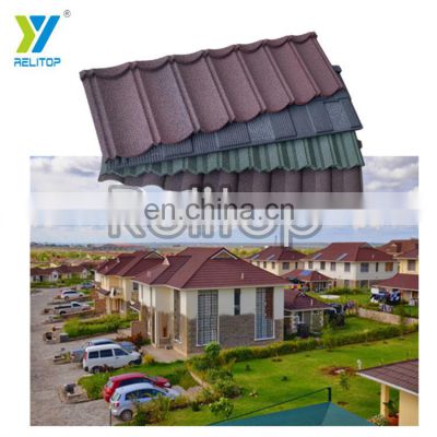 Soundproof Old Wood Roof Shingles Replacement Material Sands Coated Steel Rooftop Bond Tile For Encampment House Construction