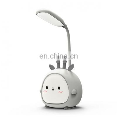 Mini Desk Lamp Creative Cartoon Cute Table Lamp Study Reading Table Eye Protection USB Night Light
