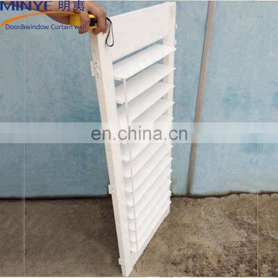 Plantation PVC shutter design PVC louver window with adjustable