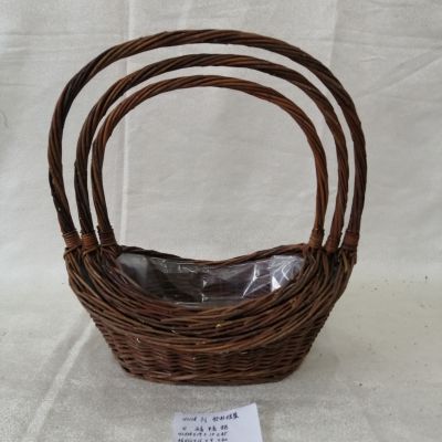 Willow Basket Planter Outdoor New Design  Wicker Storage