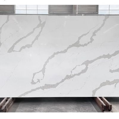 Code：6058，Calacatta artificial stone quartz slab kitchen countertops