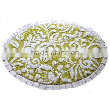 Luxurious cotton memory foam bath rugs