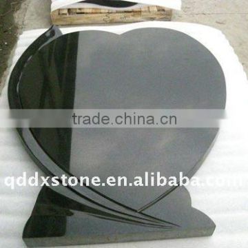 shanxi black granite tombstone design