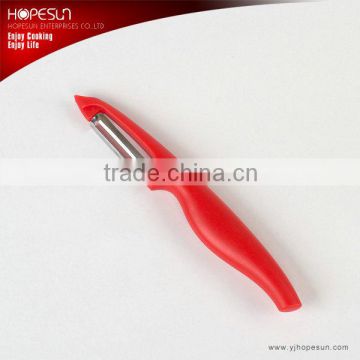 Popular vegetable tool red color best stainless steel carrot peeler with plastic handle
