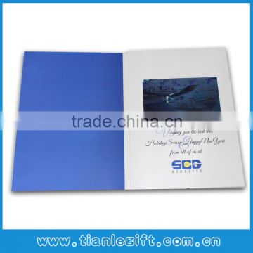 Hot Selling 7 inch lcd screen video brochure video greeting card lcd greeting card