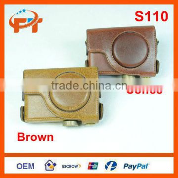 Leather camera case for Canon Powershot S110 S100