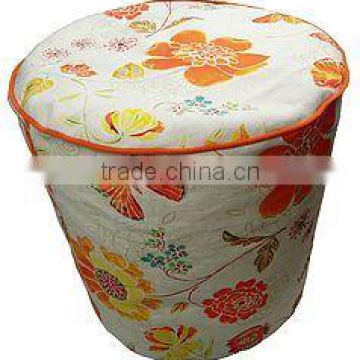 Decorative bean bag with cute fower and butterfly print