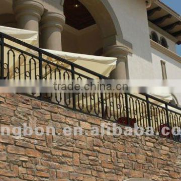 Top-selling hand forging wrought iron balcony handrail