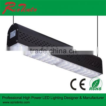 High lumen 120lm/w Led Linear Light with lens for parking , surpermarket,warehouse