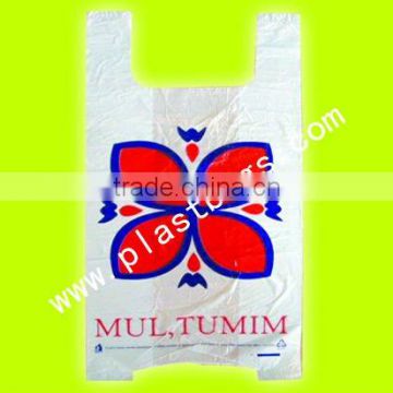 Printed HDPE Plastic shopping carry bags