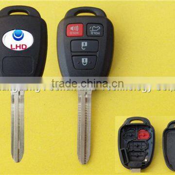 New 3+1buttons remote car key fob control for Toyota Prius key shell