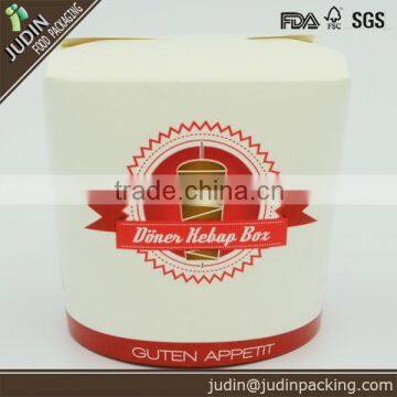 500ml printed paper bento box for noodle