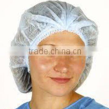 Factory wholesale nonwoven disposable mob cap, white nurses caps