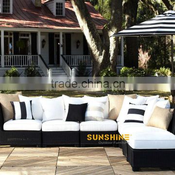 2012 Outdoor Furniture hotselling sectional synthetic Rattan Sofa Set
