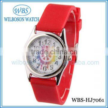 New custom rubber wrist watch women