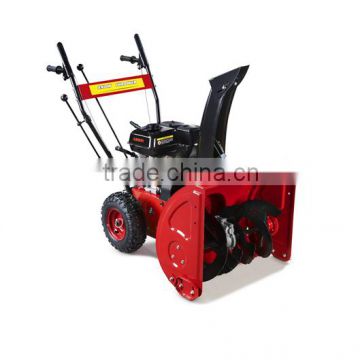 manual start+ electric start snow thrower with tyre