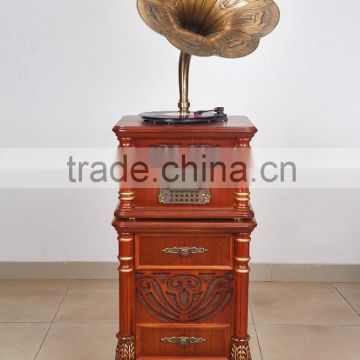 Classical wooden design gramophone antique with various color