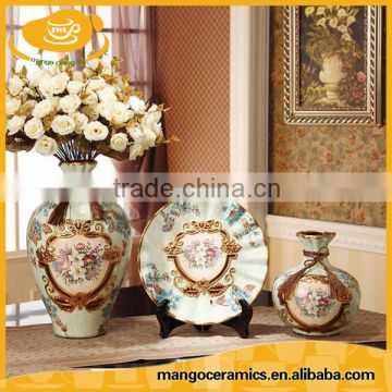 Exquisite antique fine porcelain vase suit decoration for home