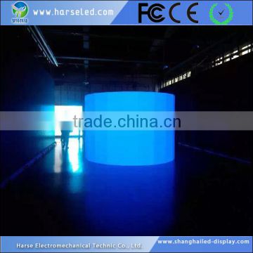 Shanghai good supplier P3.91 curve led screen with die cast aluminum cabinet