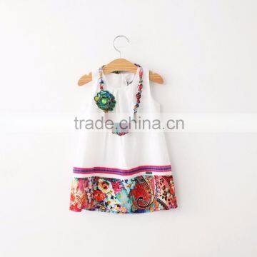 branded cotton simple design dress for girls