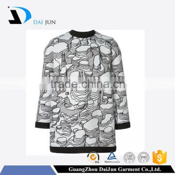 Daijun oem fashion 100% cotton full printing men custom 3d sweatshirt
